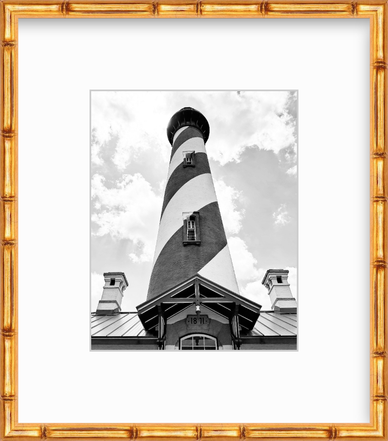 Florida St. Augustine Lighthouse Skyward View Giclee Travel Print