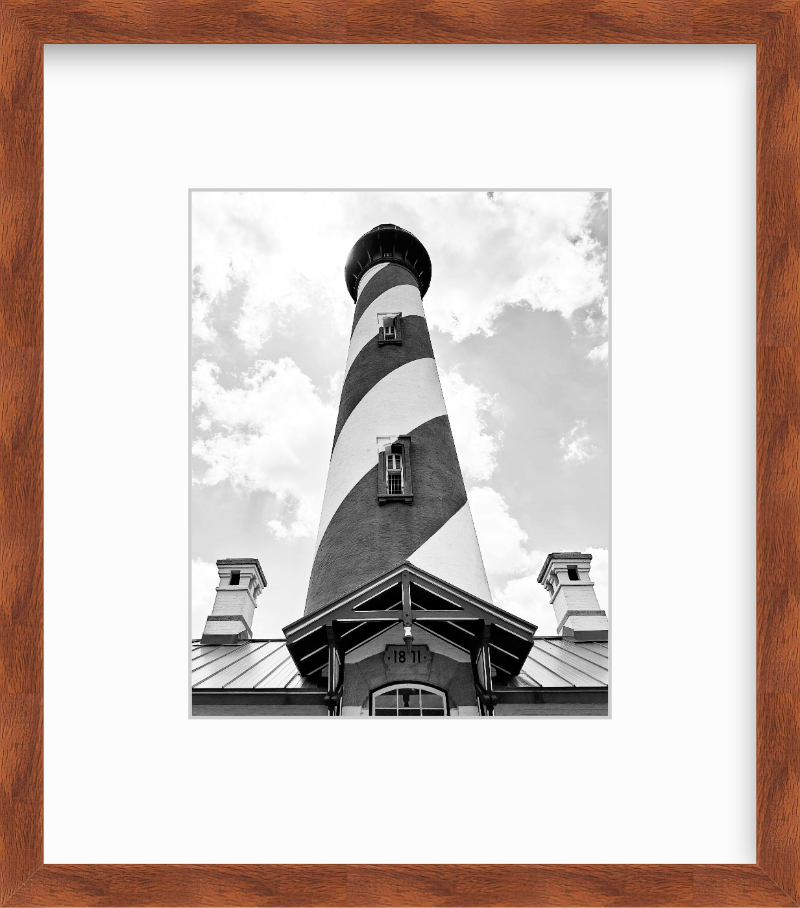 Florida St. Augustine Lighthouse Skyward View Giclee Travel Print