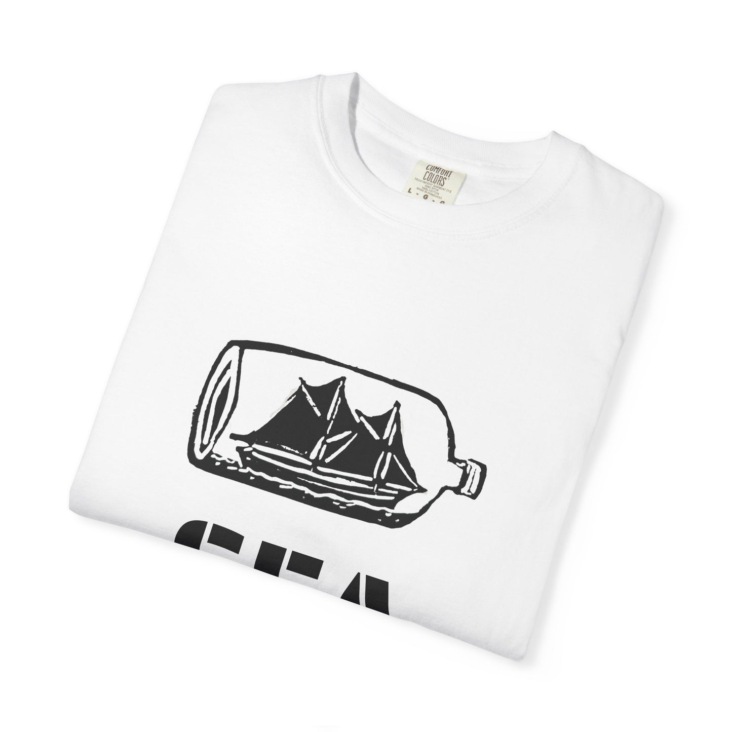 American Nautical Sea Ship in a Bottle Adult Unisex T-Shirt