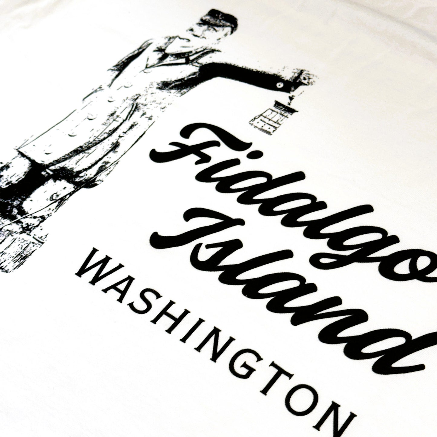 Washington Fidalgo Island Anacortes Old Salt Adult Unisex T-Shirt White