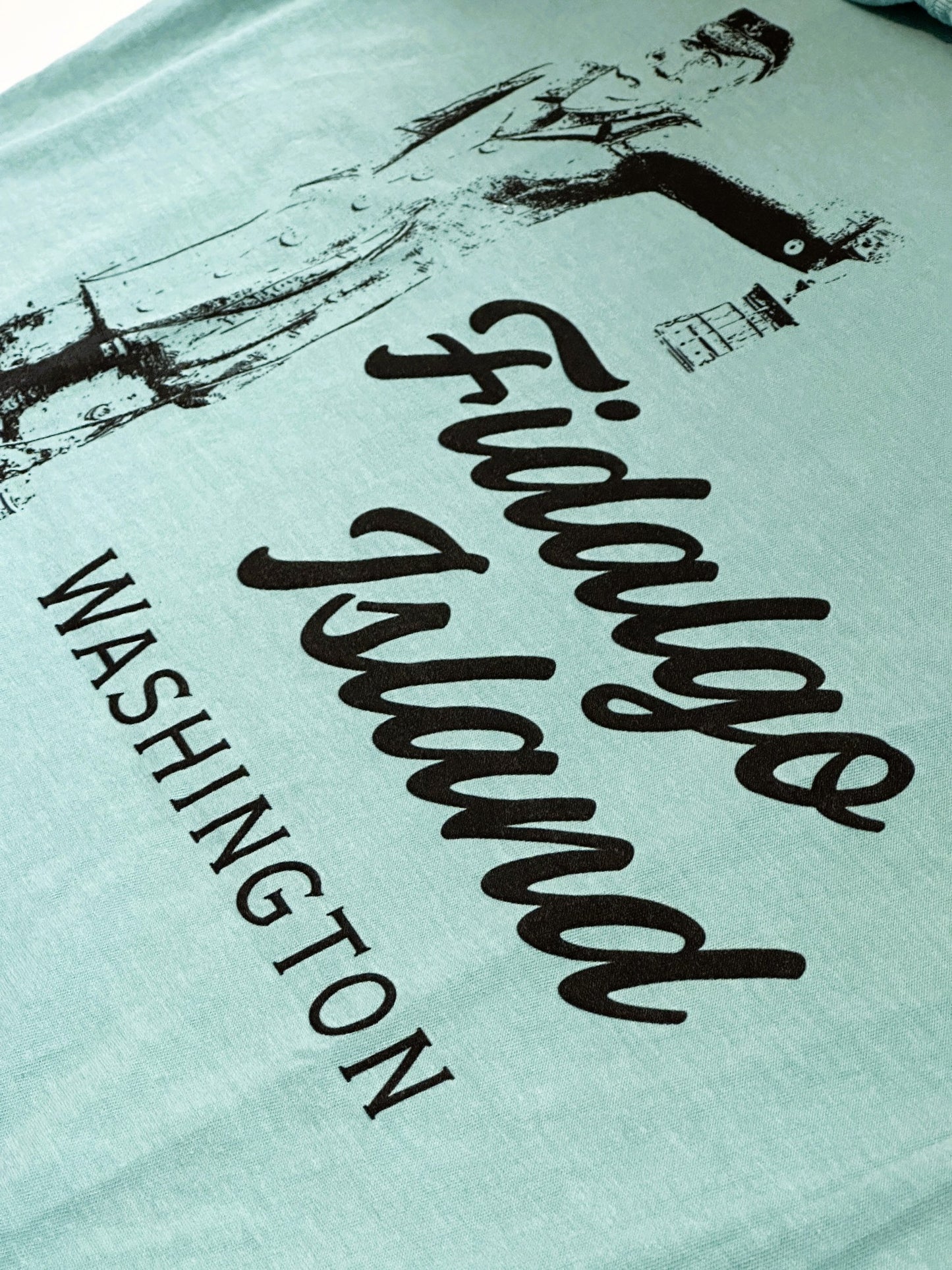 Washington Fidalgo Island Anacortes Old Salt Adult Unisex T-Shirt Seafoam Green
