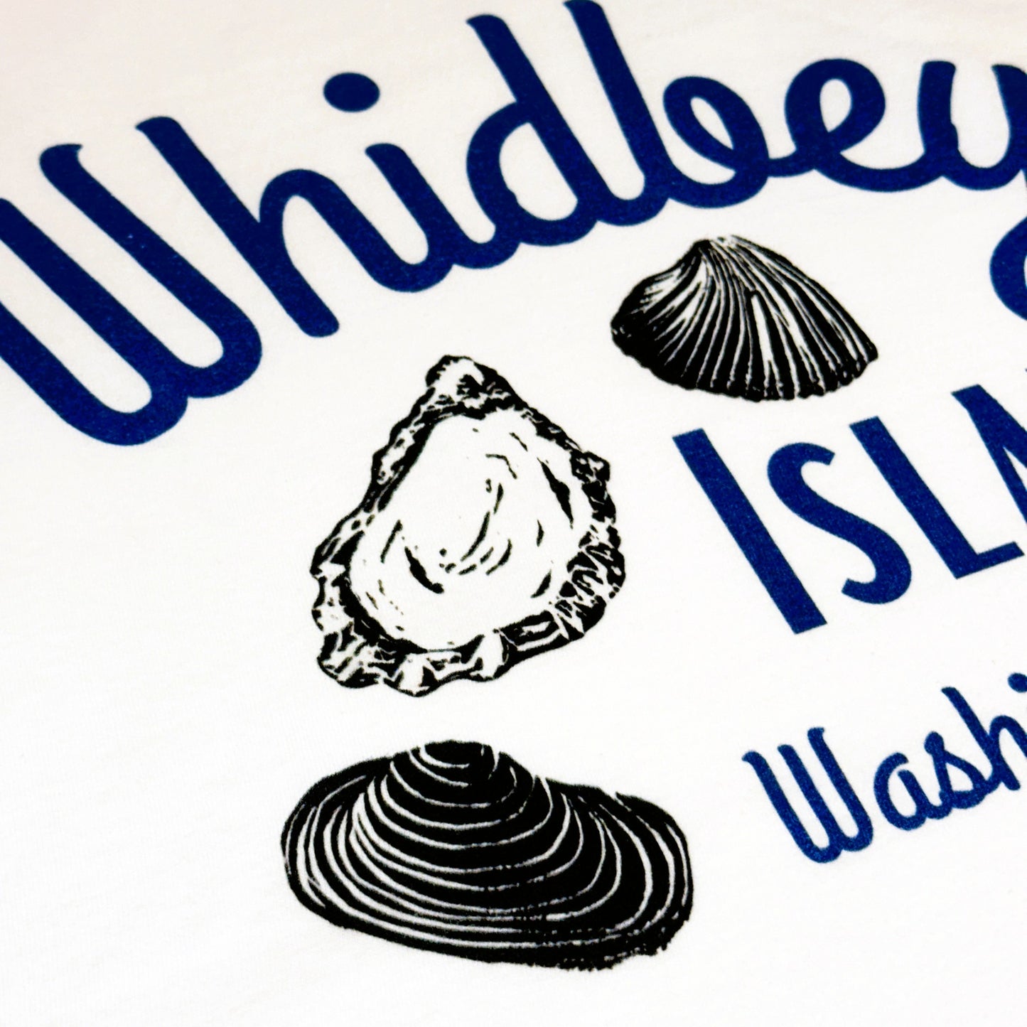 Washington Whidbey Island Shells Adult Unisex T-Shirt White