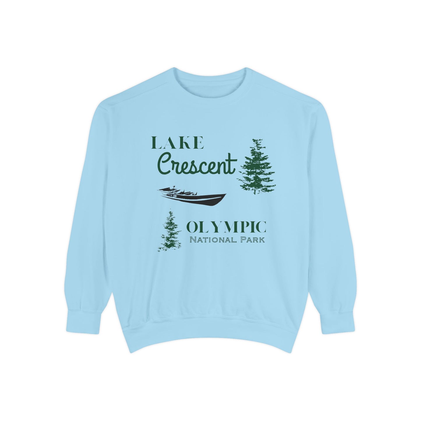 Washington Olympic National Park Lake Crescent Adult Unisex Sweatshirt Pale Blue