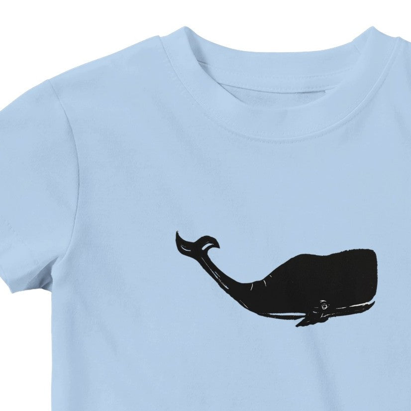 Whale Infant and Toddler Unisex T-Shirt Blue