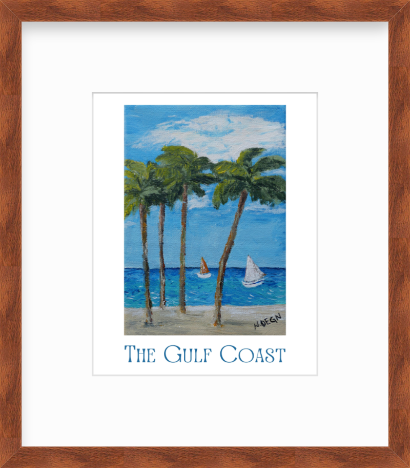 Gulf Coast Art Giclee Travel Print