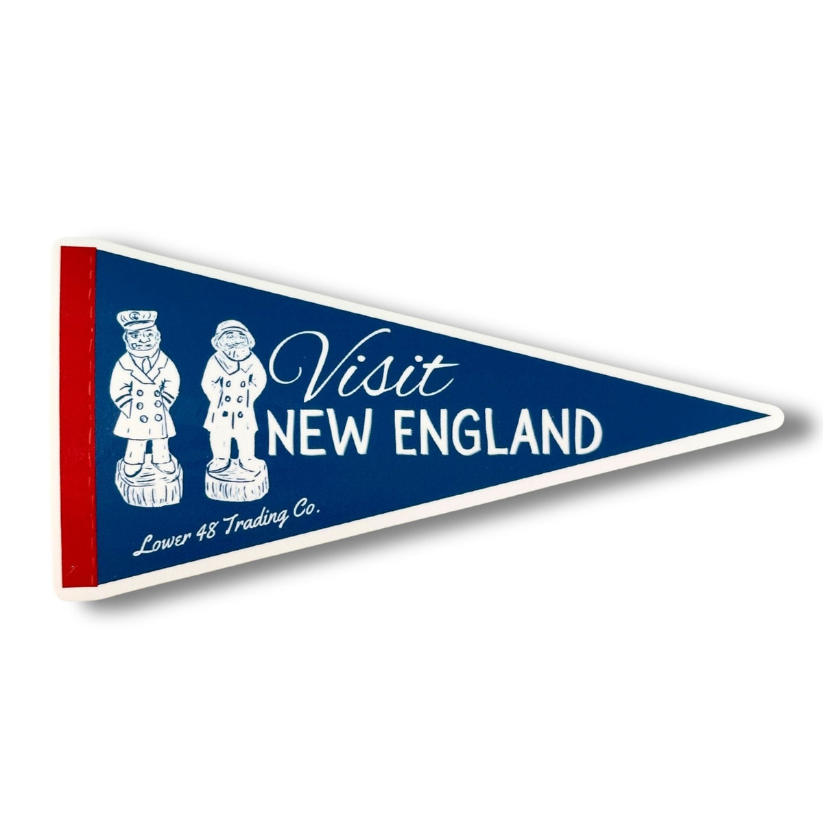 American Old Salt New England Pennant Weatherproof Large 6 Inch Sticker