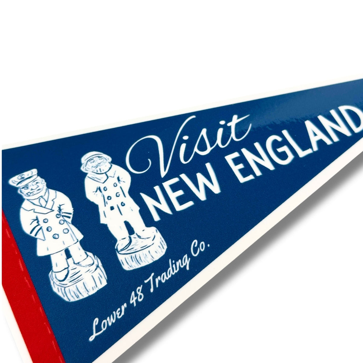 American Old Salt New England Pennant Weatherproof Large 6 Inch Sticker