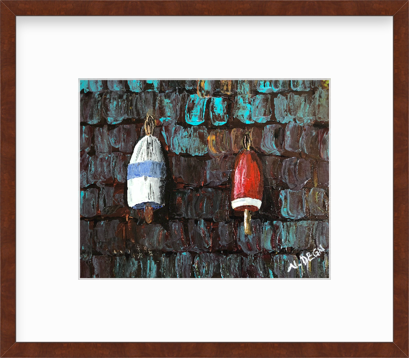 American Buoys Painting by Nikki Degn Art Print