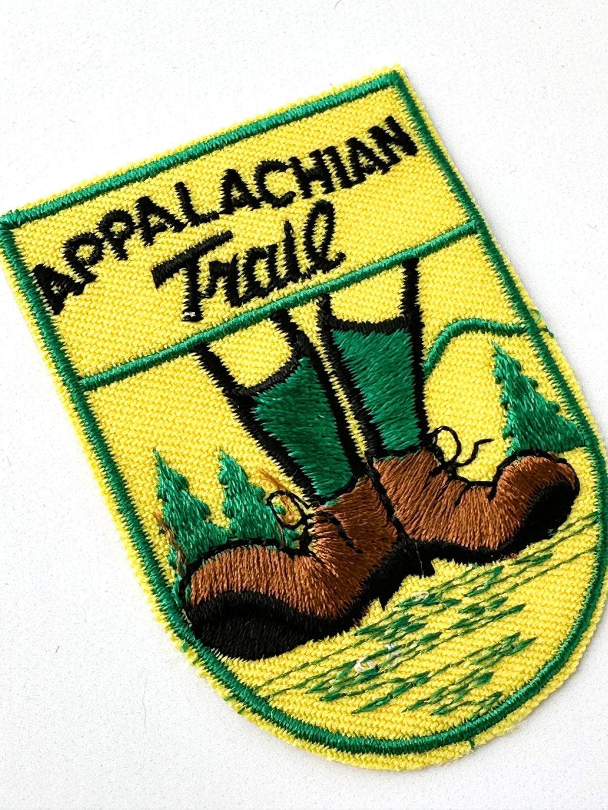 Appalachian Trail Hiking Boots Vintage Patch
