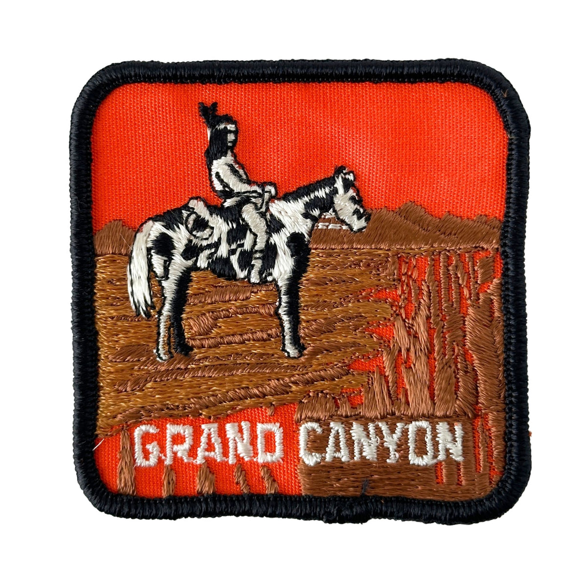 Arizona Grand Canyon National Park Native American Horse Large Vintage Patch