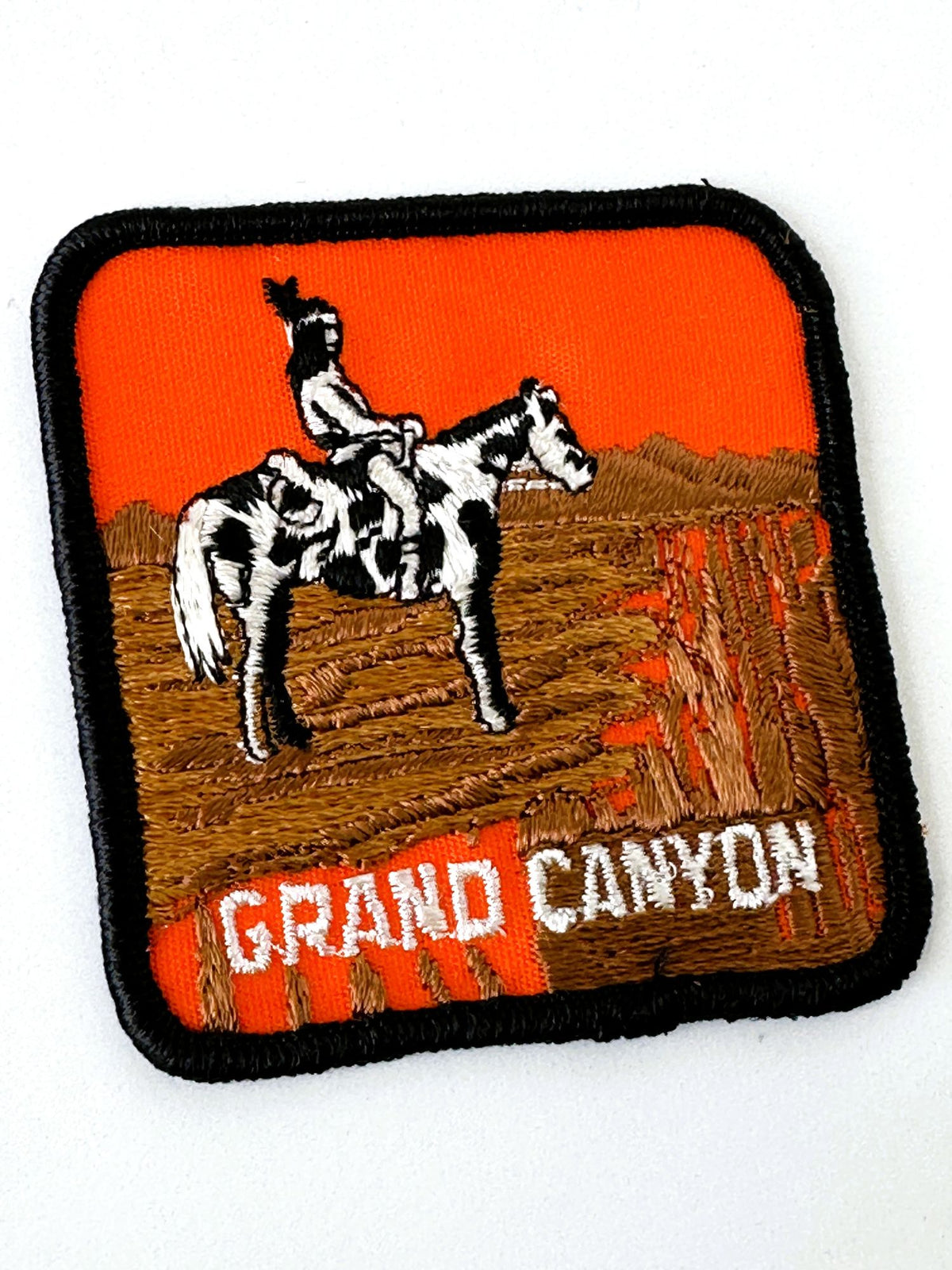 Arizona Grand Canyon National Park Native American Horse Large Vintage Patch
