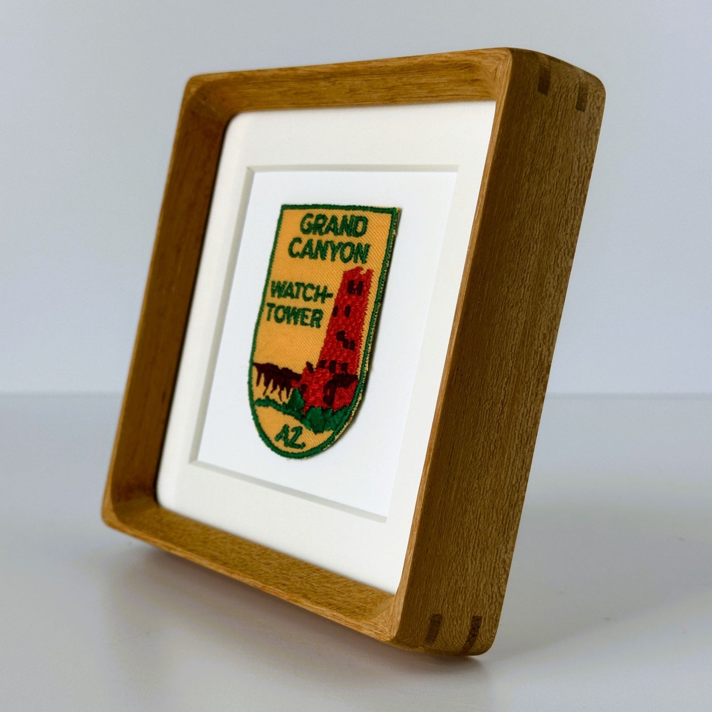 Arizona Grand Canyon National Park Watch Tower Vintage Framed Travel Patch