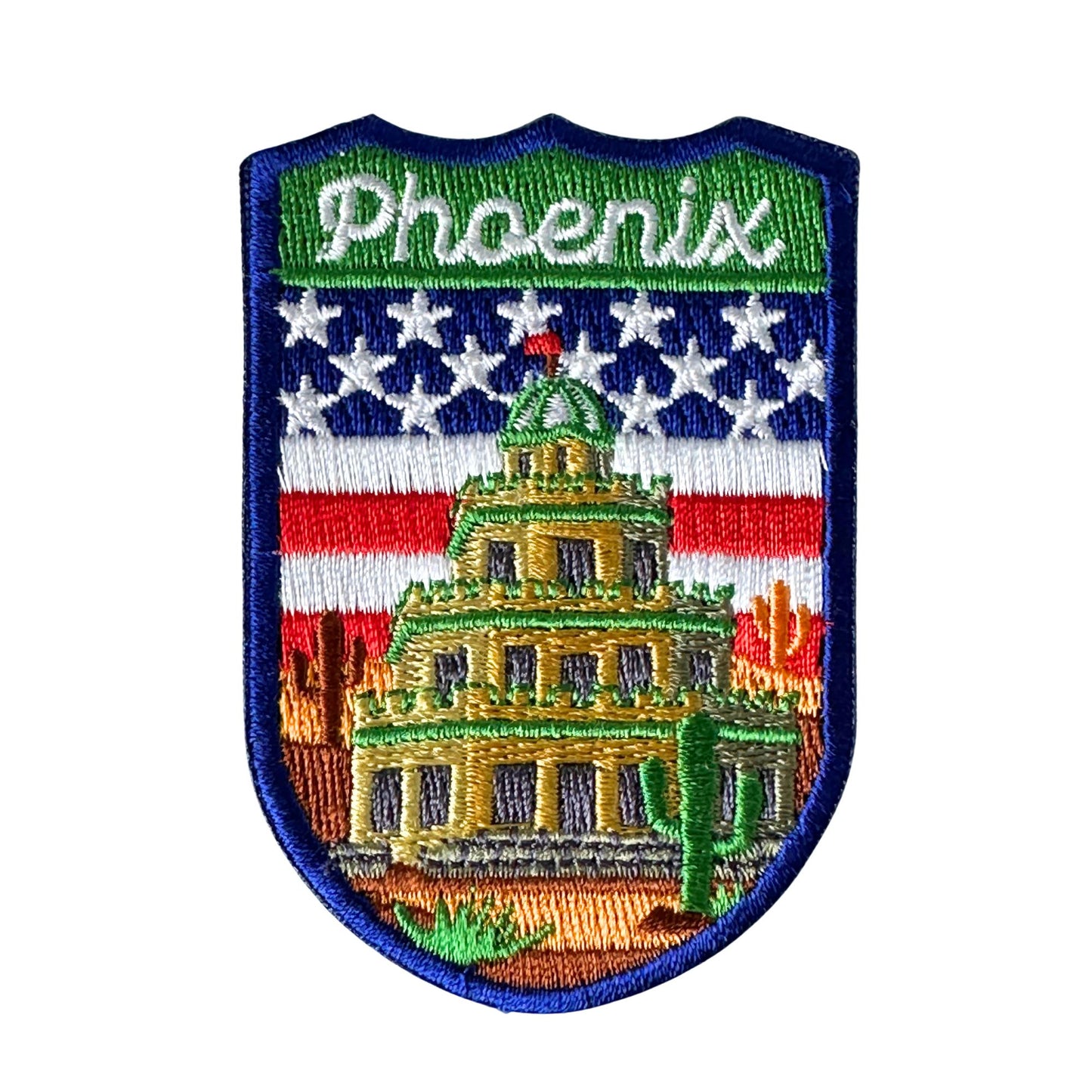 Arizona Phoenix Tovrea Castle American Flag Vintage Patch