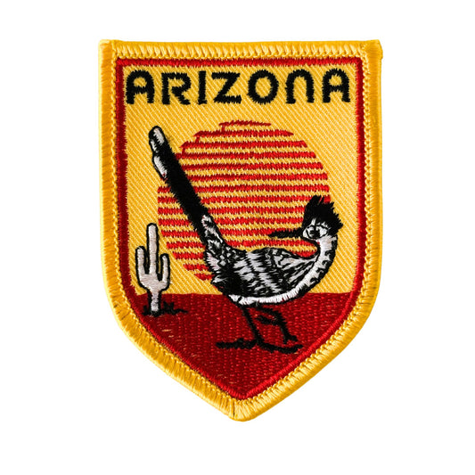 Arizona Road Runner State Bird Vintage Travel Patch