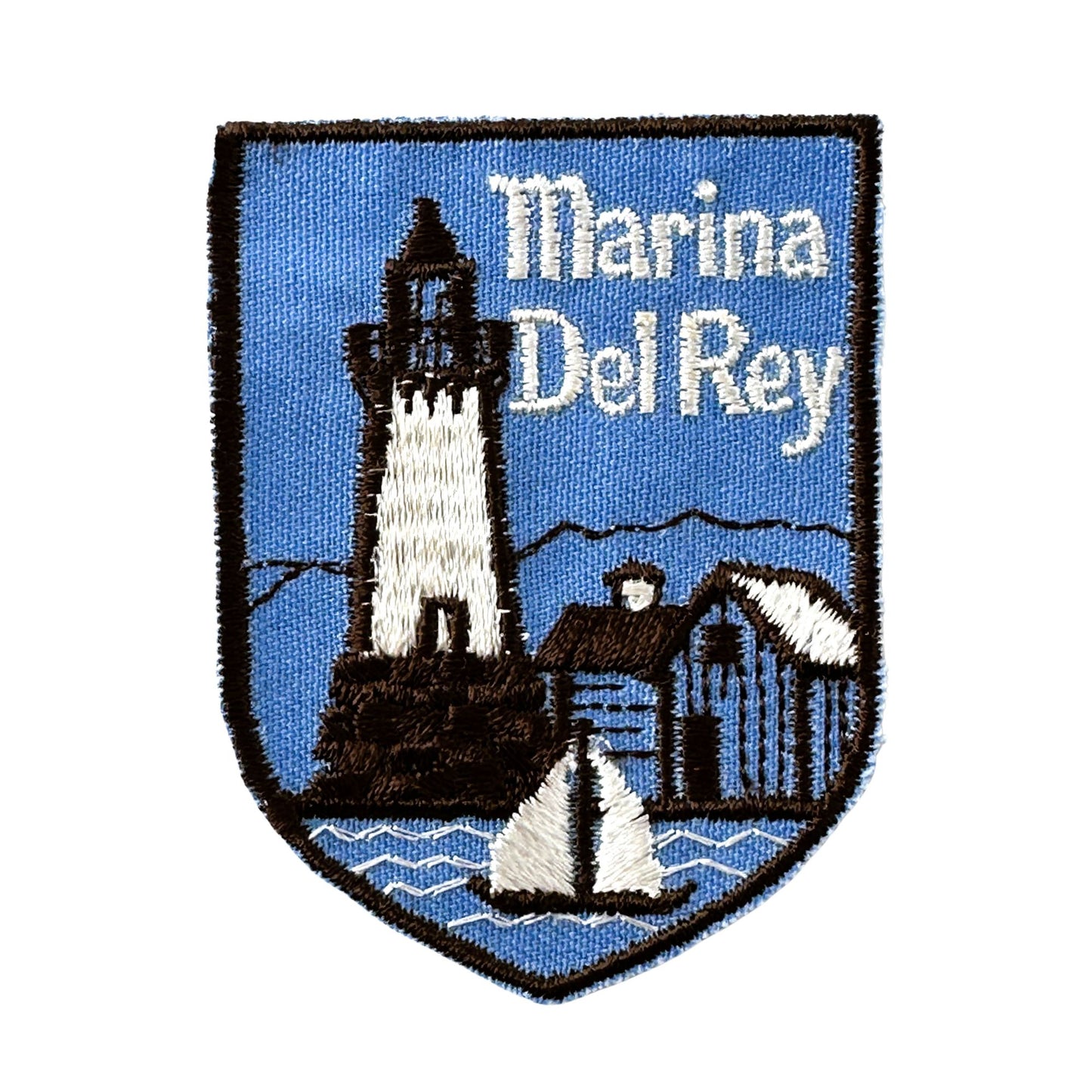 California Marina Del Ray Lighthouse Vintage Patch