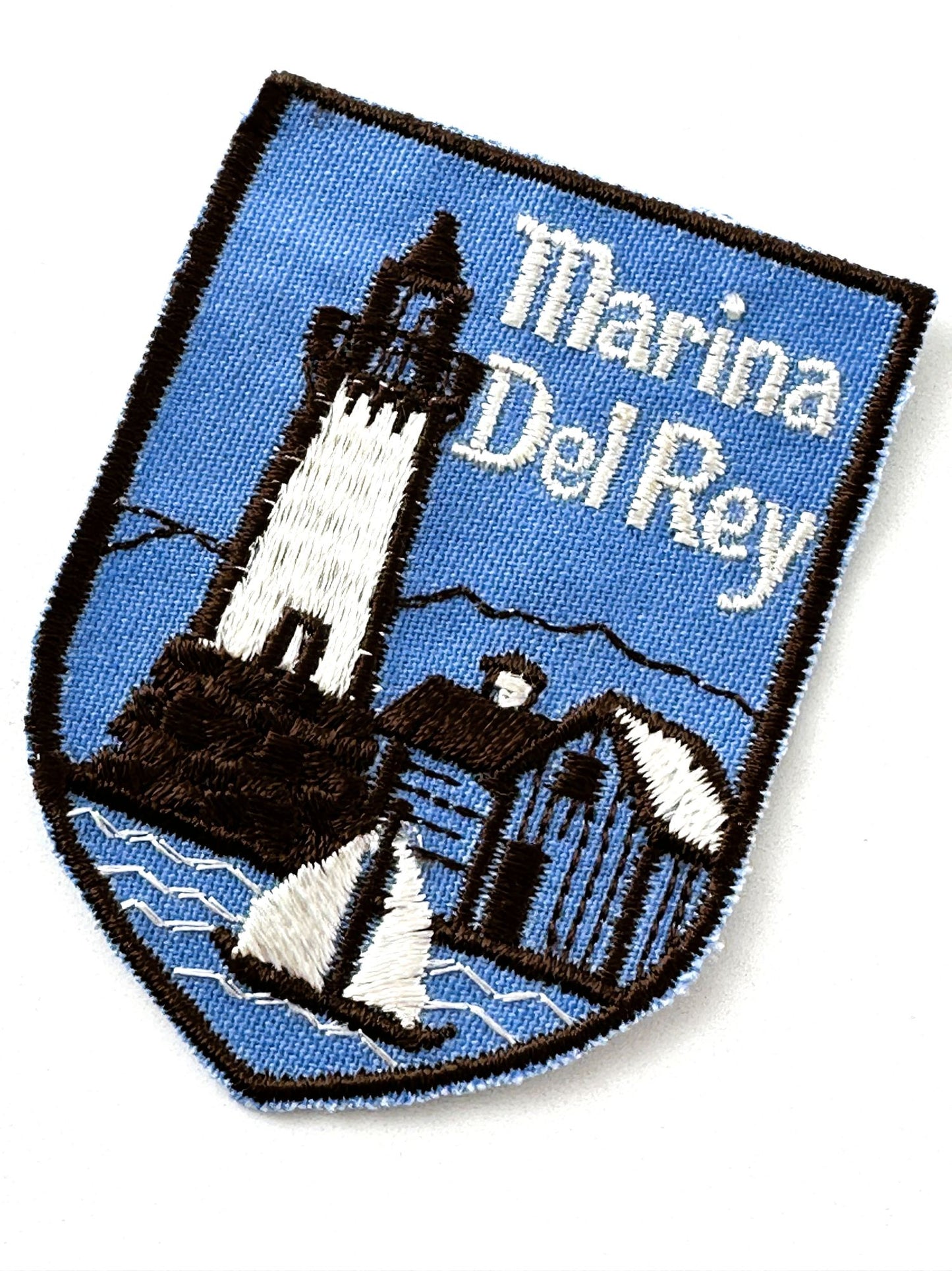 California Marina Del Ray Lighthouse Vintage Patch