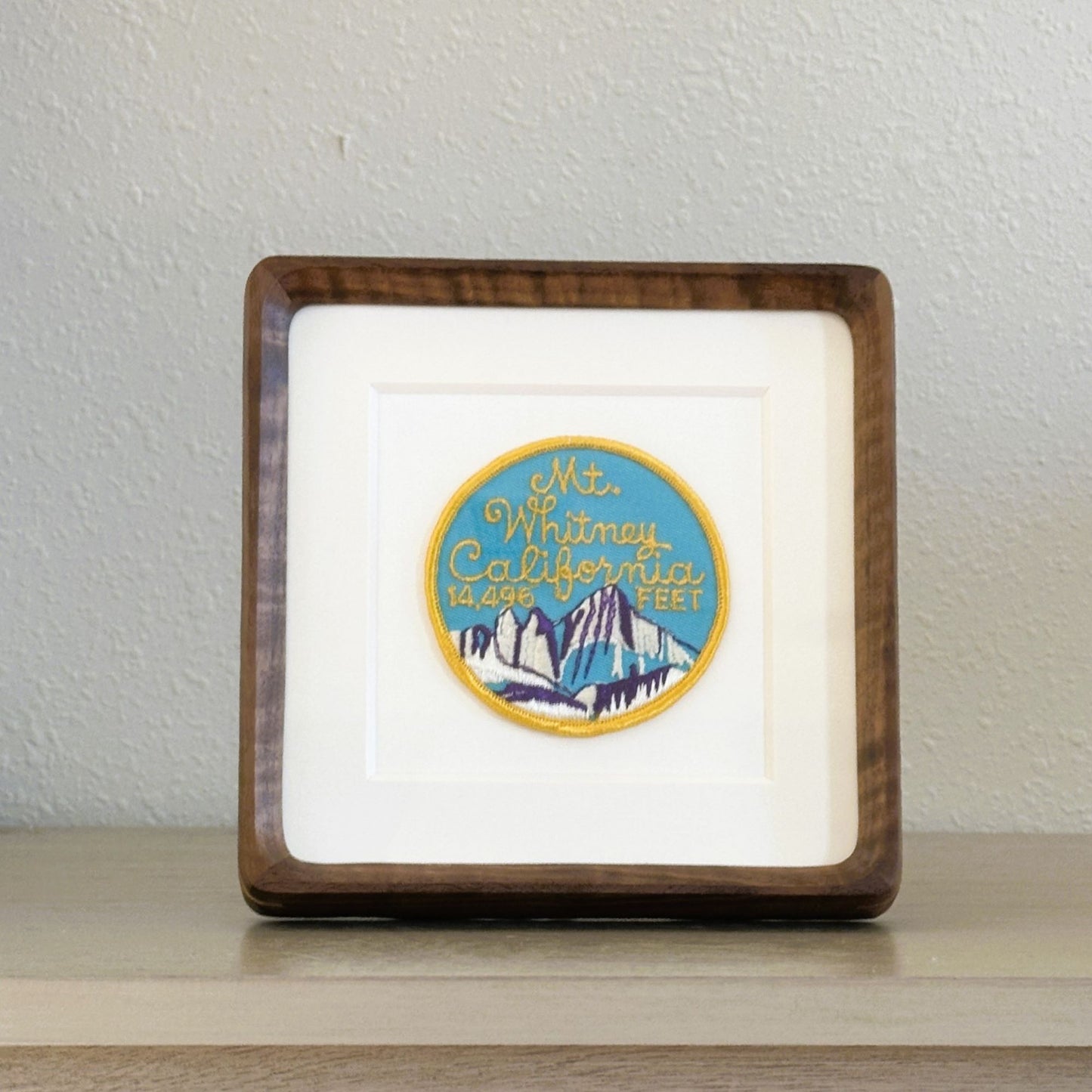 California Mt Whitney Framed Vintage Travel Patch