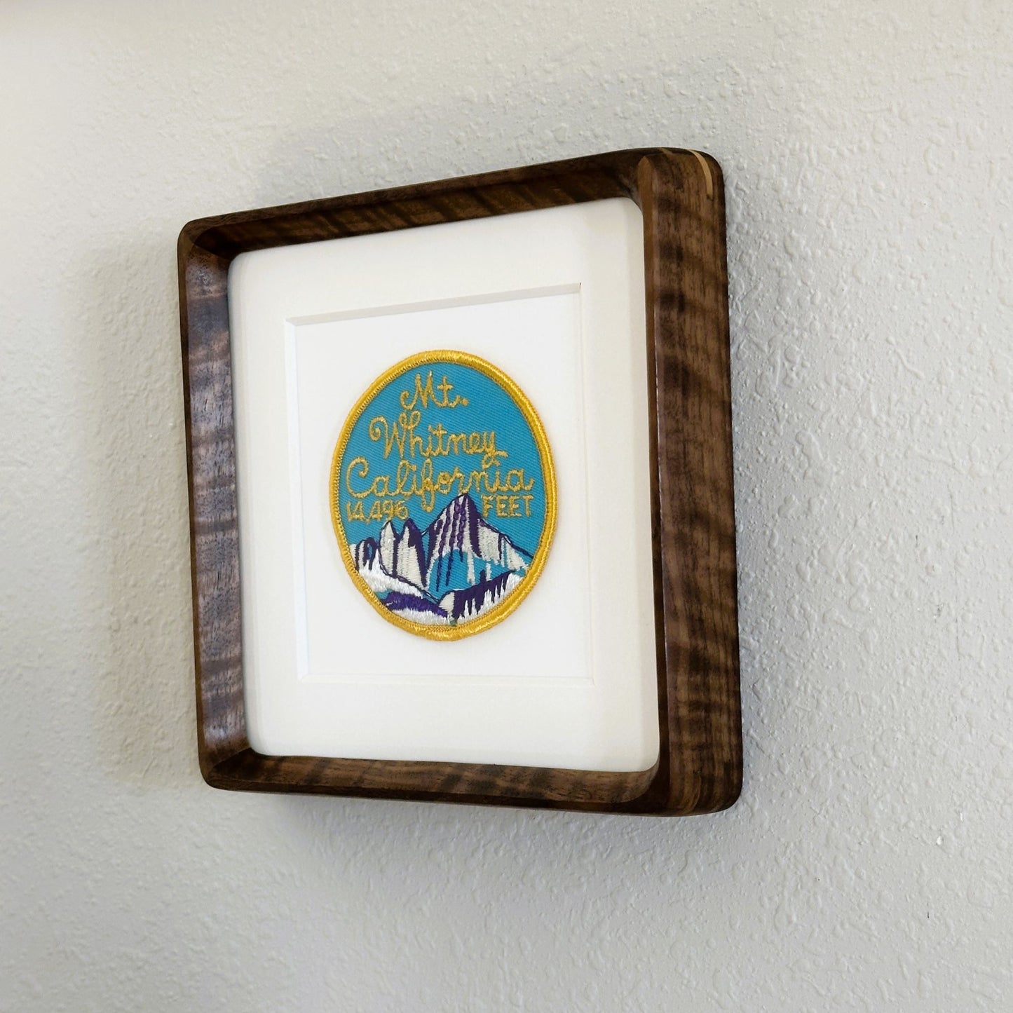 California Mt Whitney Framed Vintage Travel Patch