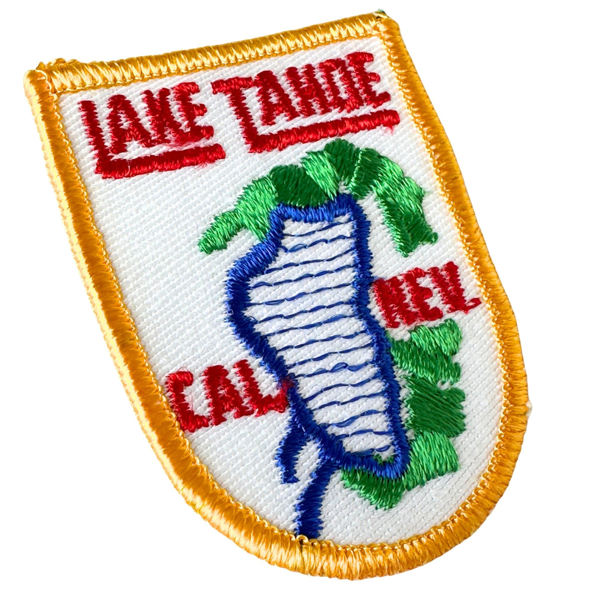 California Nevada Lake Tahoe Map View Vintage Patch