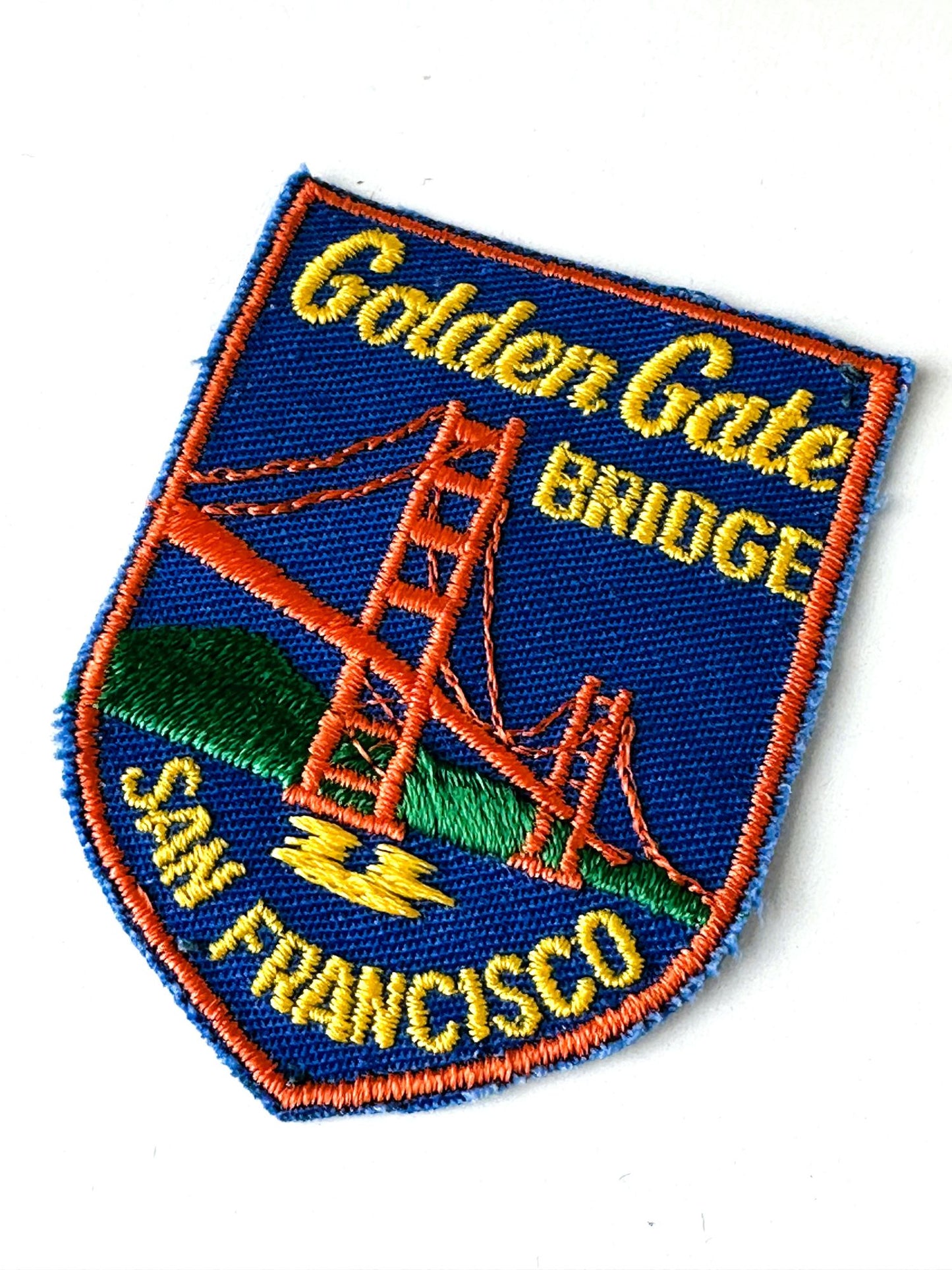 California San Francisco Golden Gate Bridge Vintage Patch