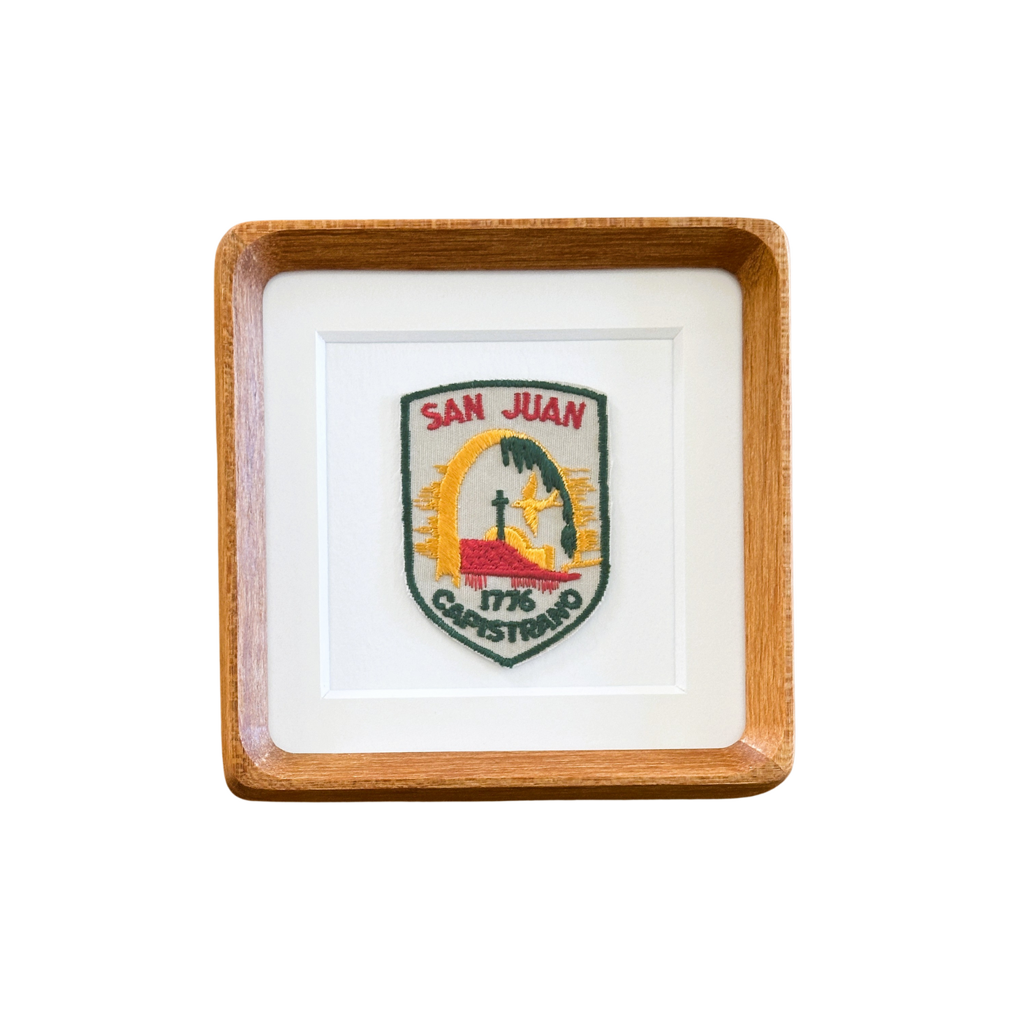 California San Juan Capistrano Vintage Framed Travel Patch