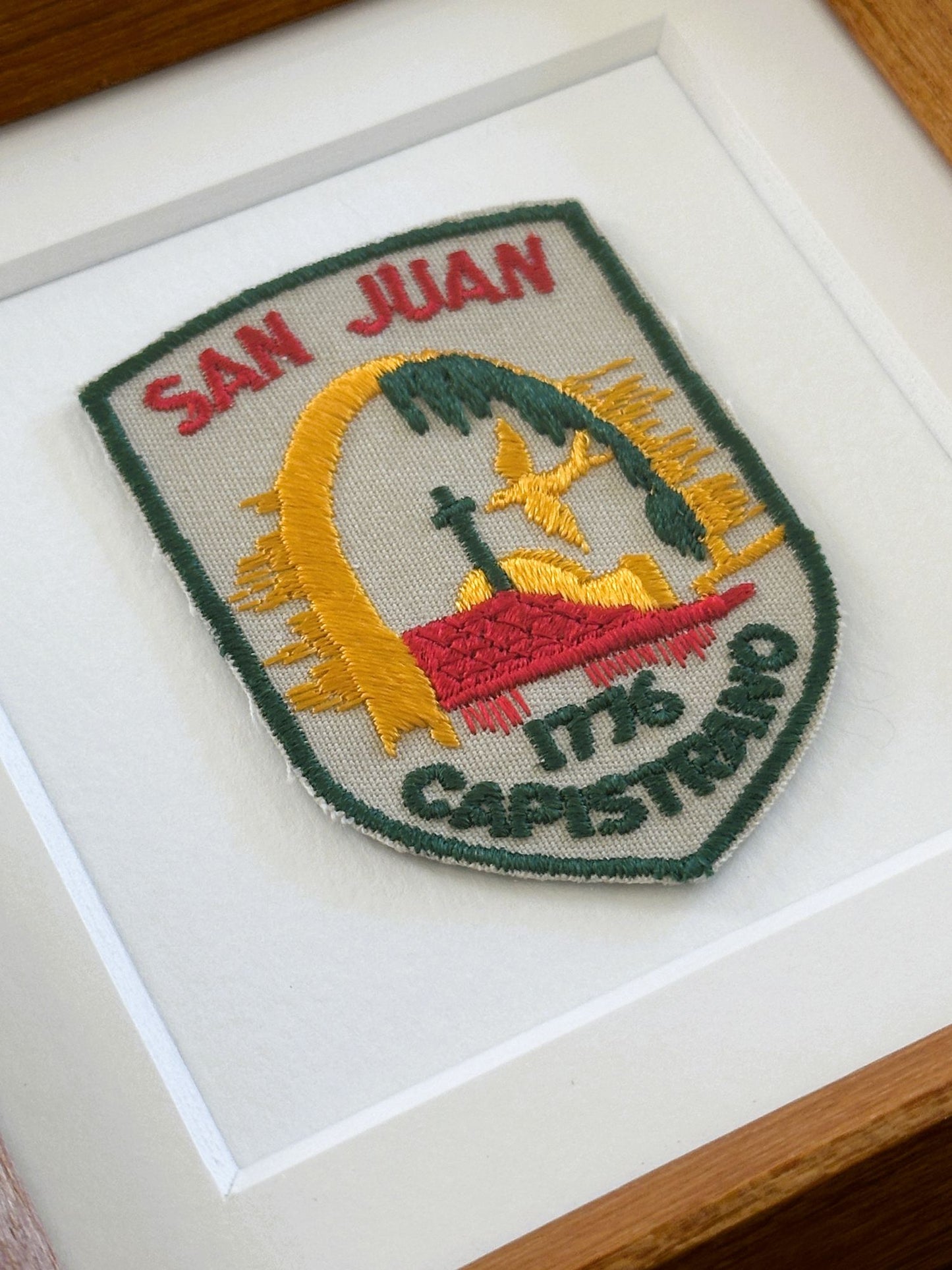 California San Juan Capistrano Vintage Framed Travel Patch