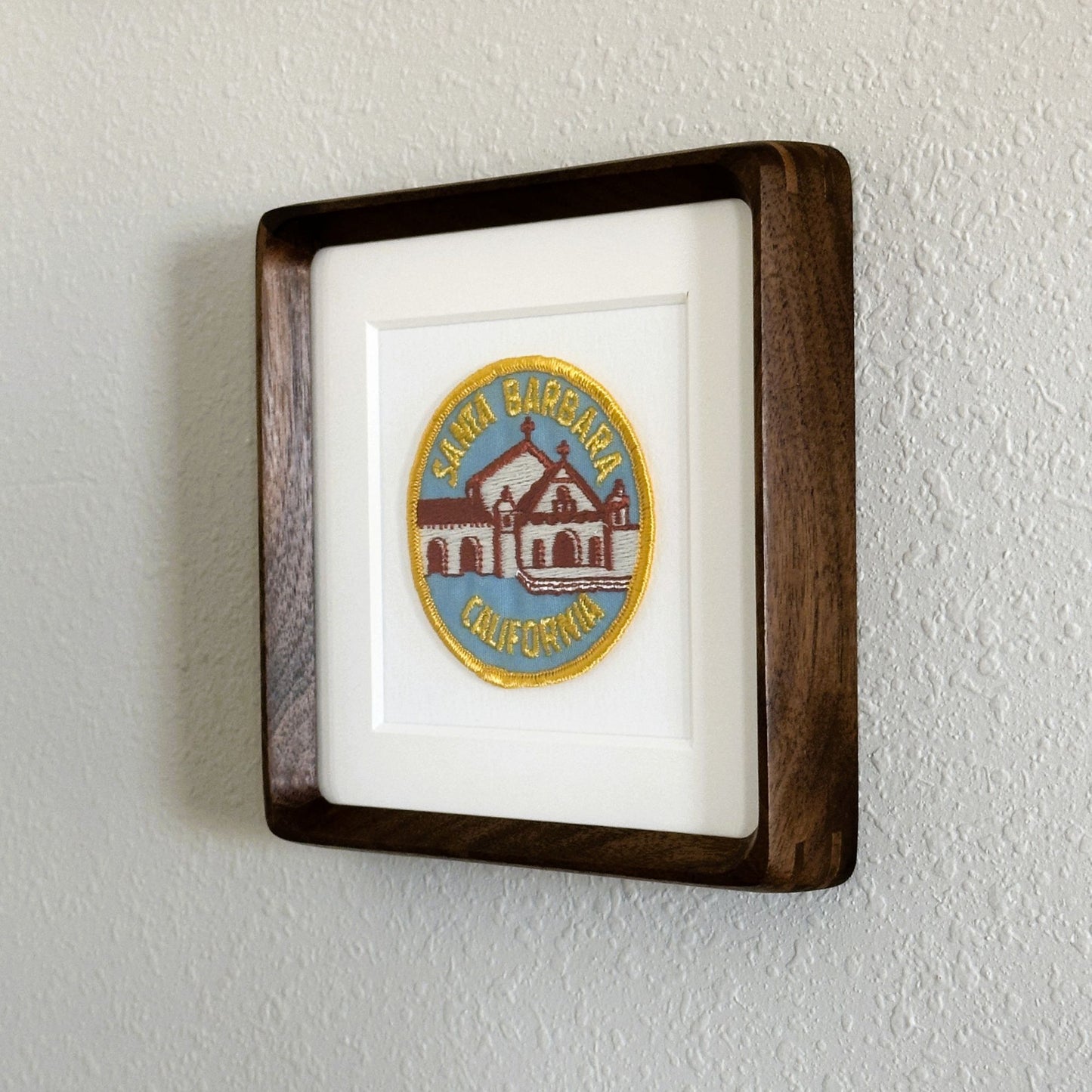 California Santa Barbara Framed Vintage Travel Patch