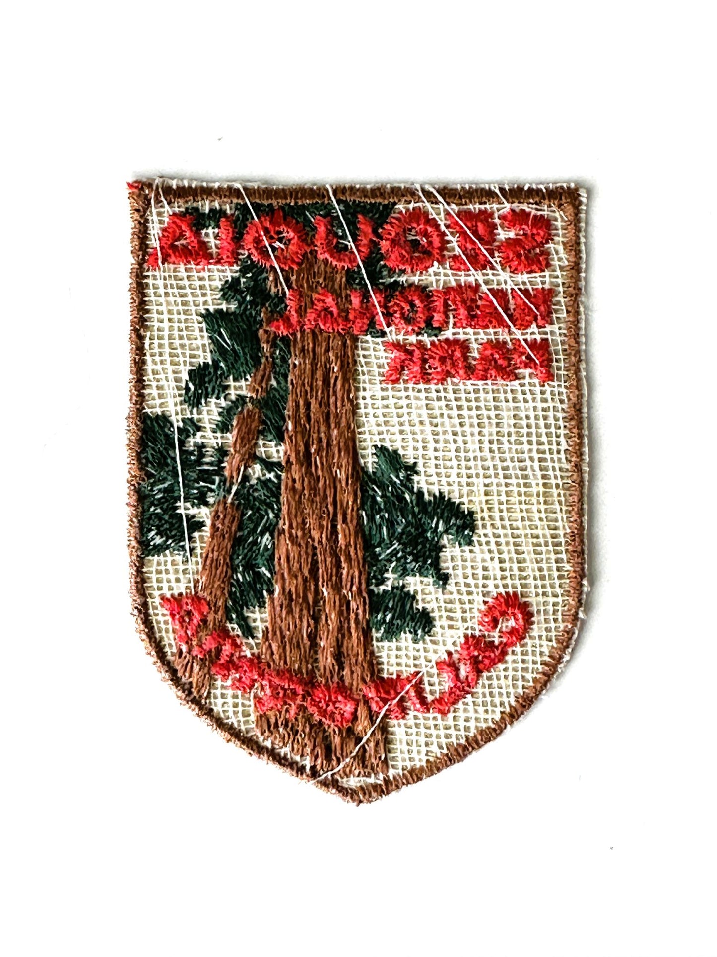 California Sequoia National Park Vintage Patch