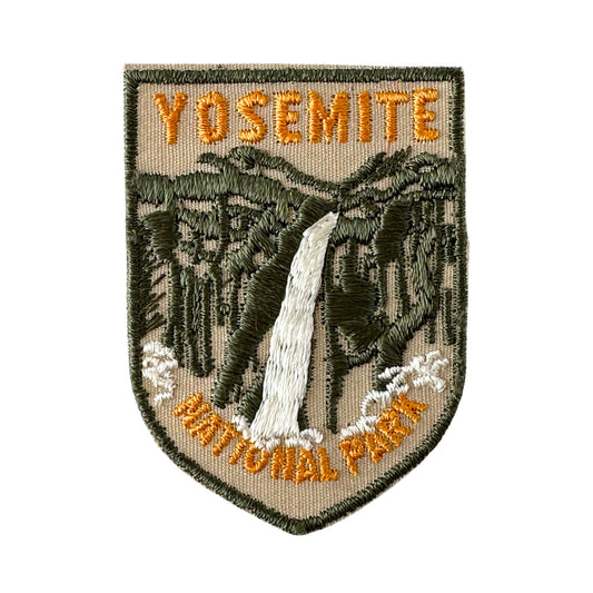 California Yosemite National Park Water Fall Vintage Patch