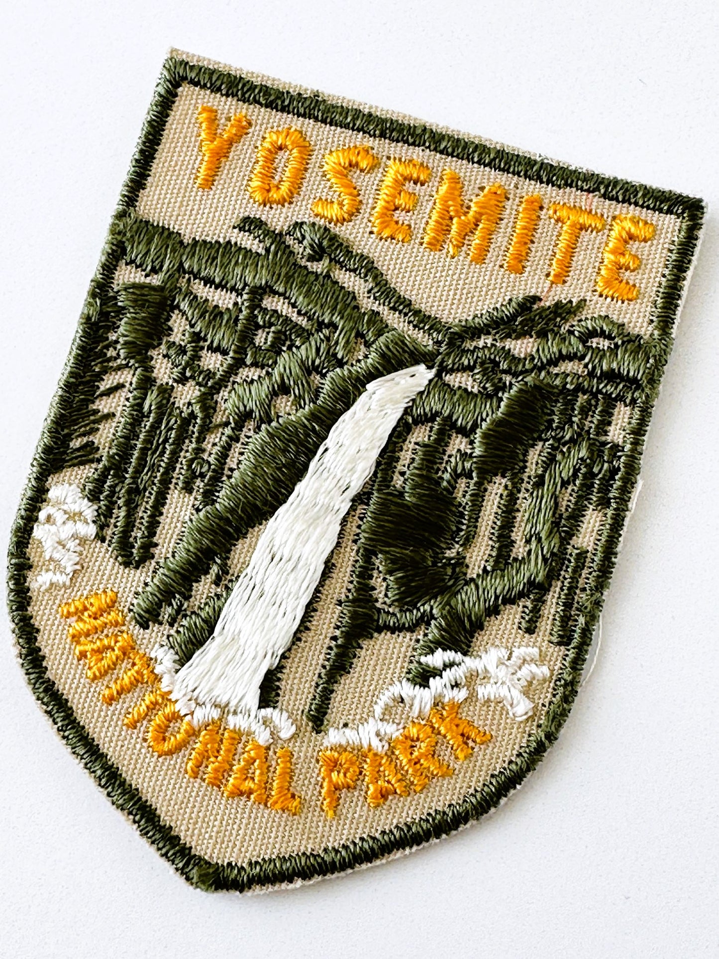 California Yosemite National Park Water Fall Vintage Patch
