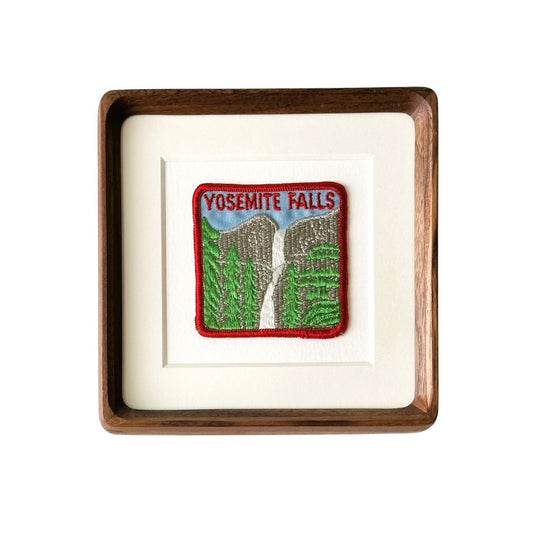 California Yosemite Falls Framed Vintage Travel Patch