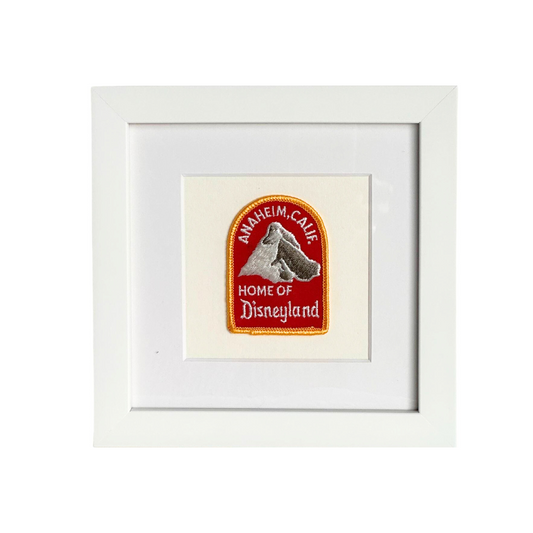 California  Home of Disneyland Framed Vintage Travel Patch