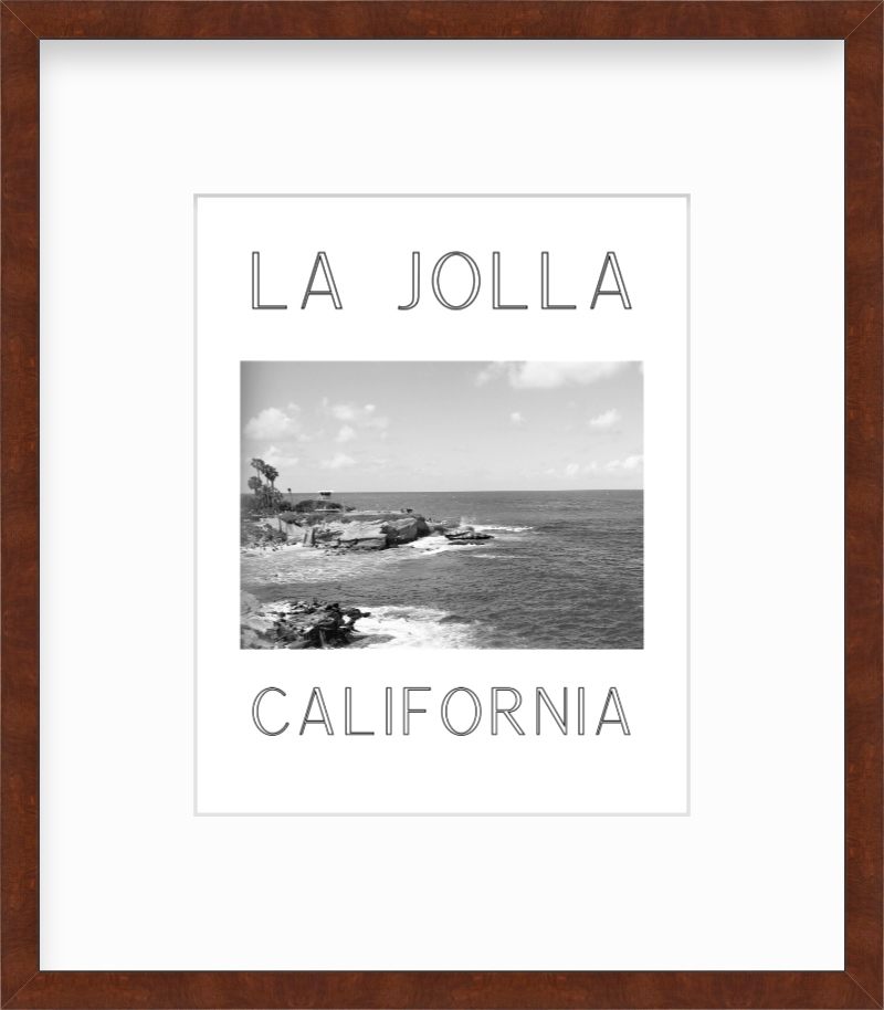 California La Jolla Cove Giclee Travel Print