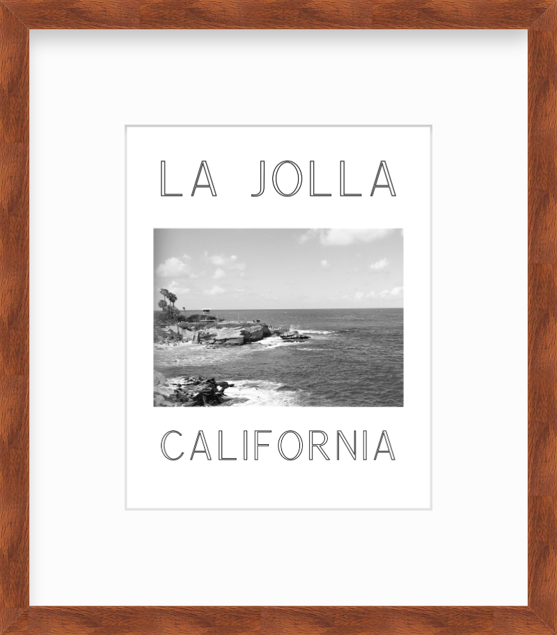 California La Jolla Cove Giclee Travel Print
