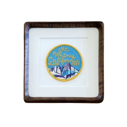 California Mt Whitney Framed Vintage Travel Patch