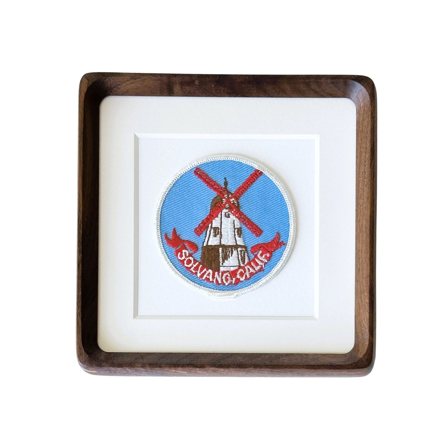 California Solvang Windmill Framed Vintage Travel Patch