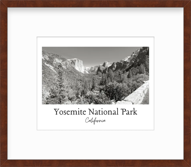 California Yosemite National Park Giclee Travel Print
