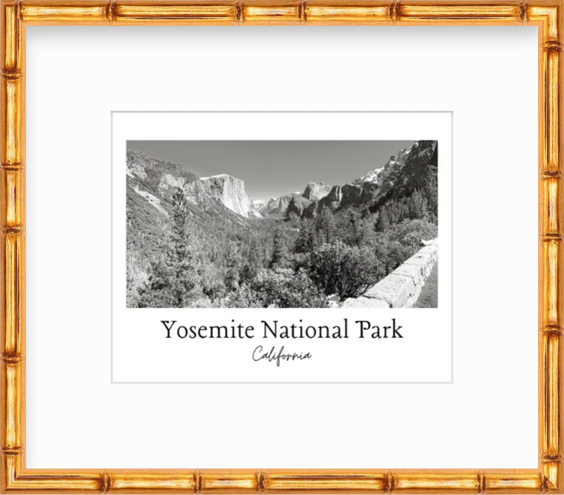 California Yosemite National Park Giclee Travel Print