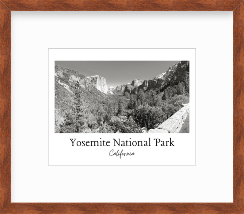 California Yosemite National Park Giclee Travel Print