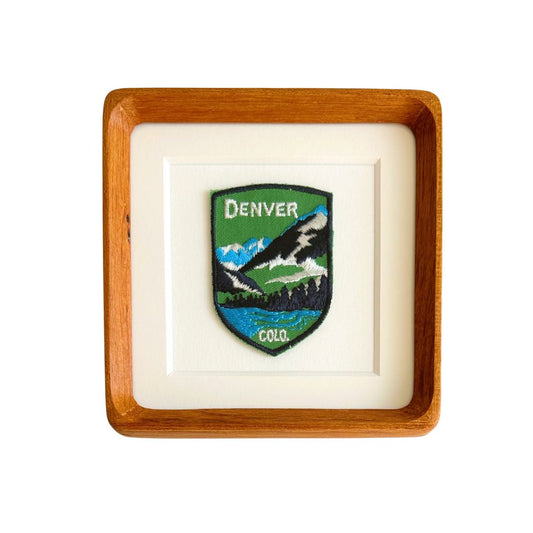 Colorado Denver Vintage Framed Travel Patch