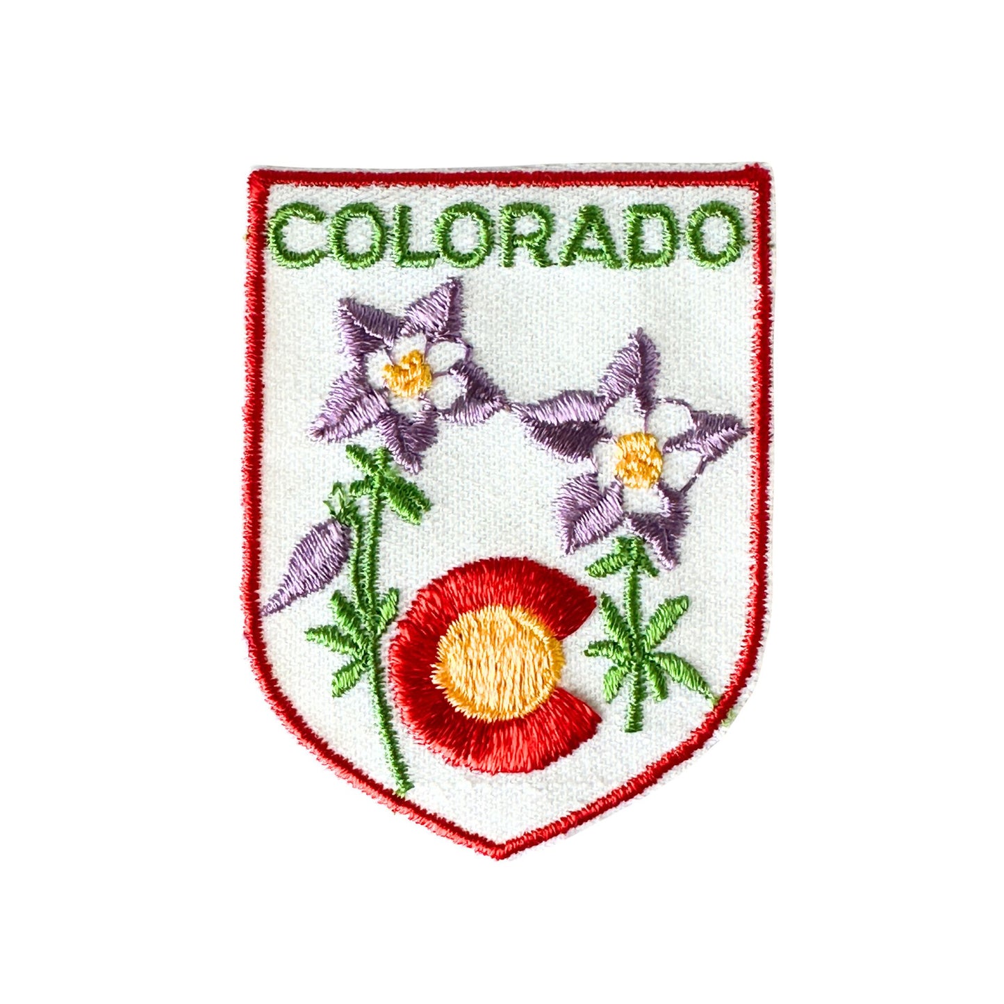 Colorado State Flowers Vintage Travel Patch