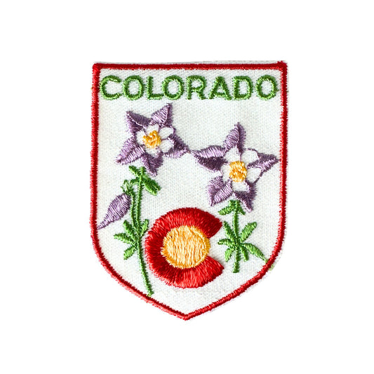 Colorado State Flowers Vintage Travel Patch