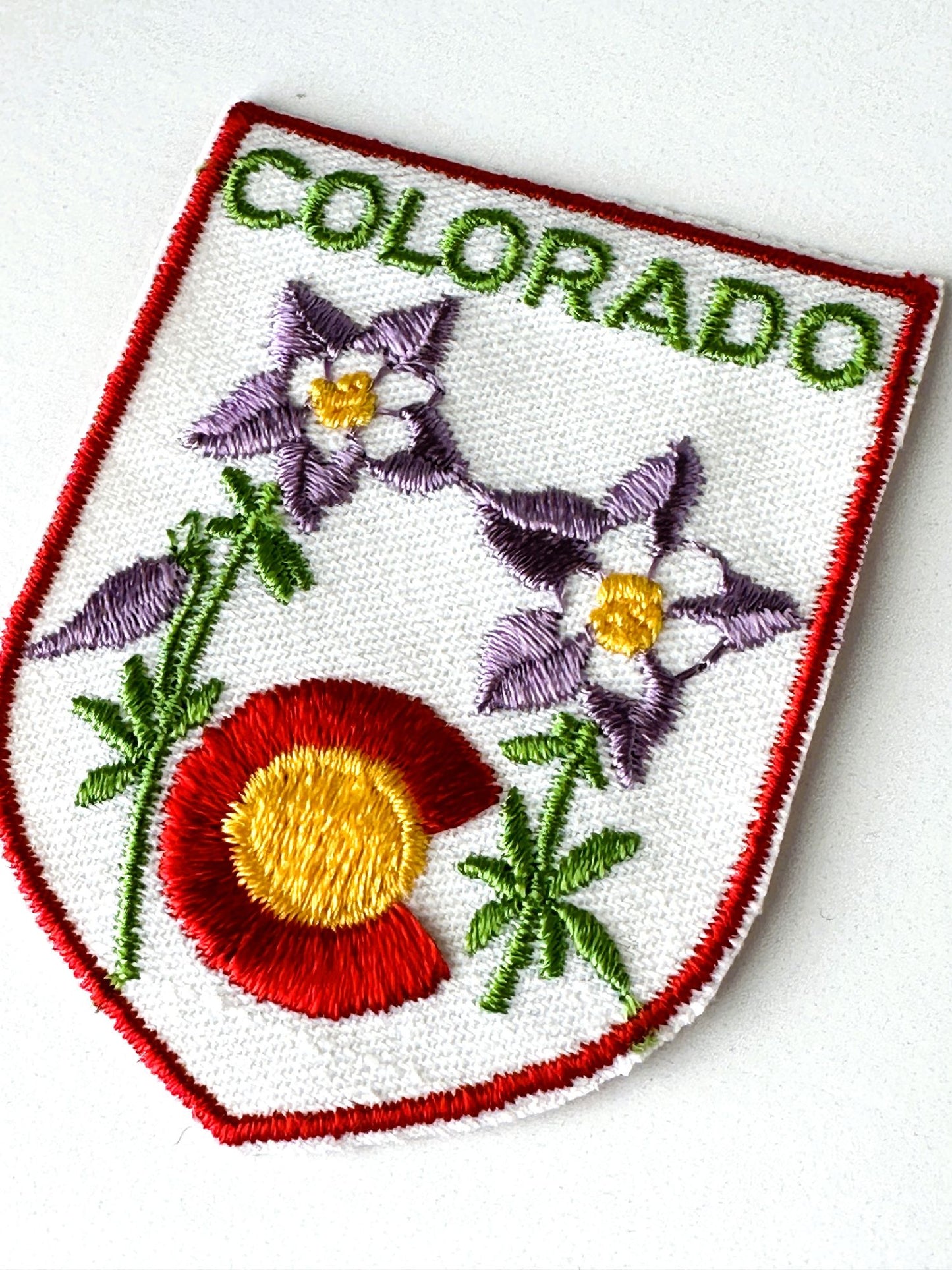 Colorado State Flowers Vintage Travel Patch