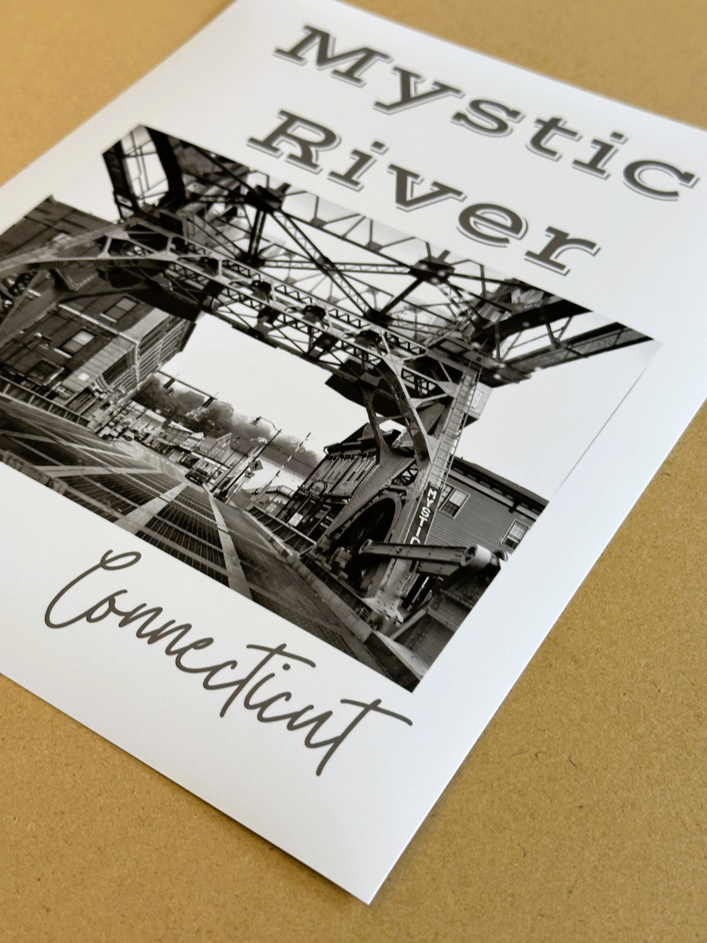 Connecticut Mystic River Giclee Travel Print