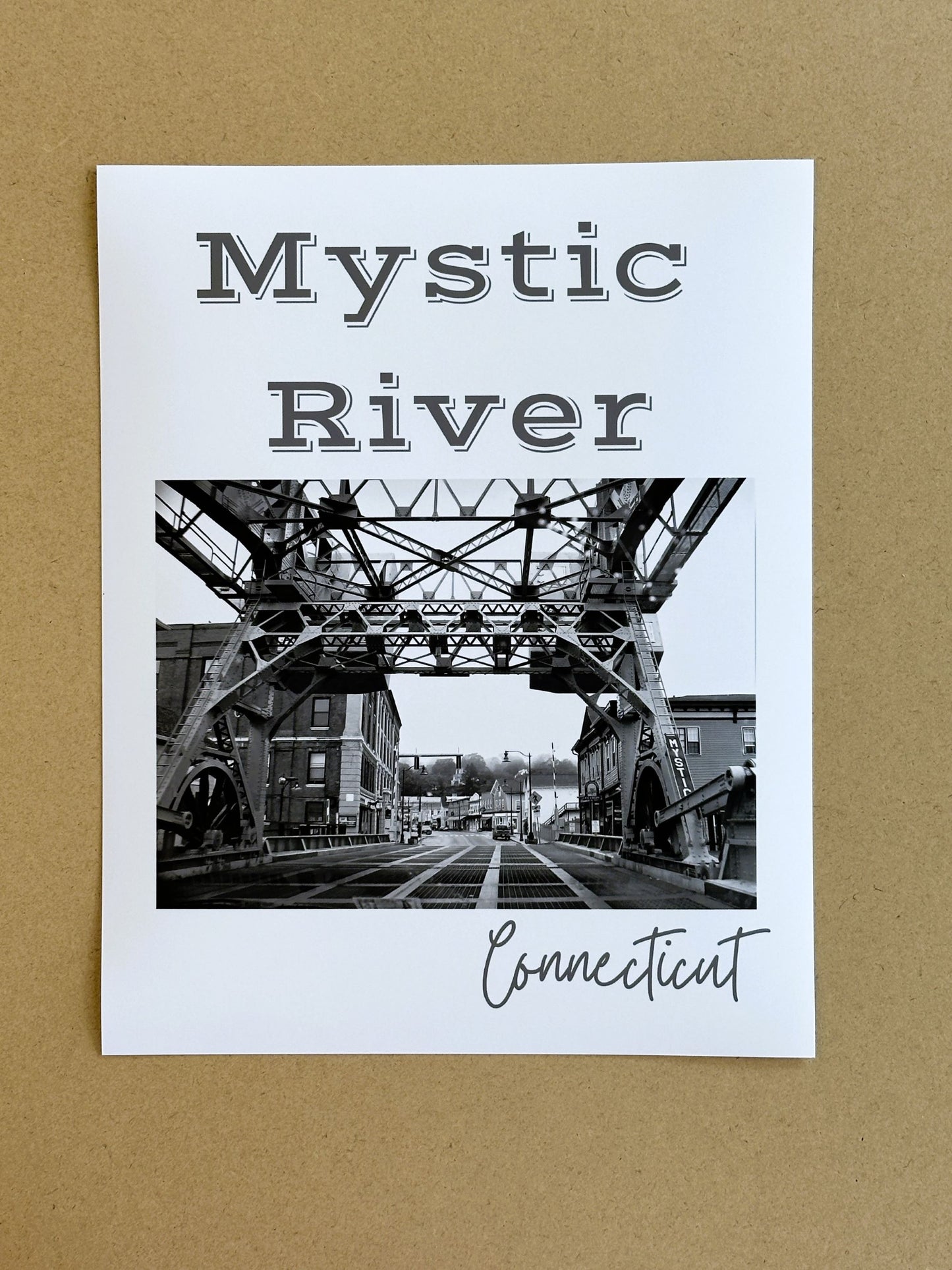 Connecticut Mystic River Giclee Travel Print