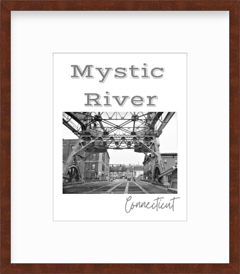 Connecticut Mystic River Giclee Travel Print