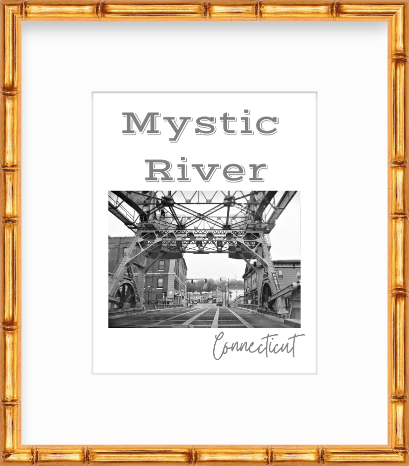 Connecticut Mystic River Giclee Travel Print