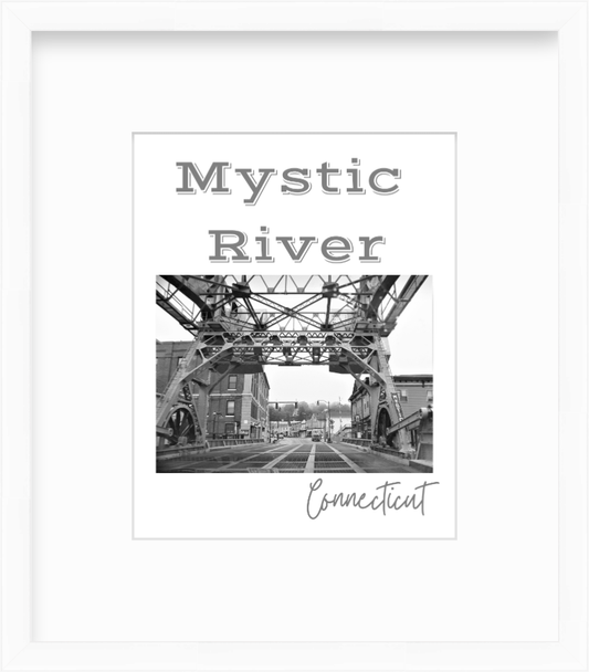 Connecticut Mystic River Giclee Travel Print