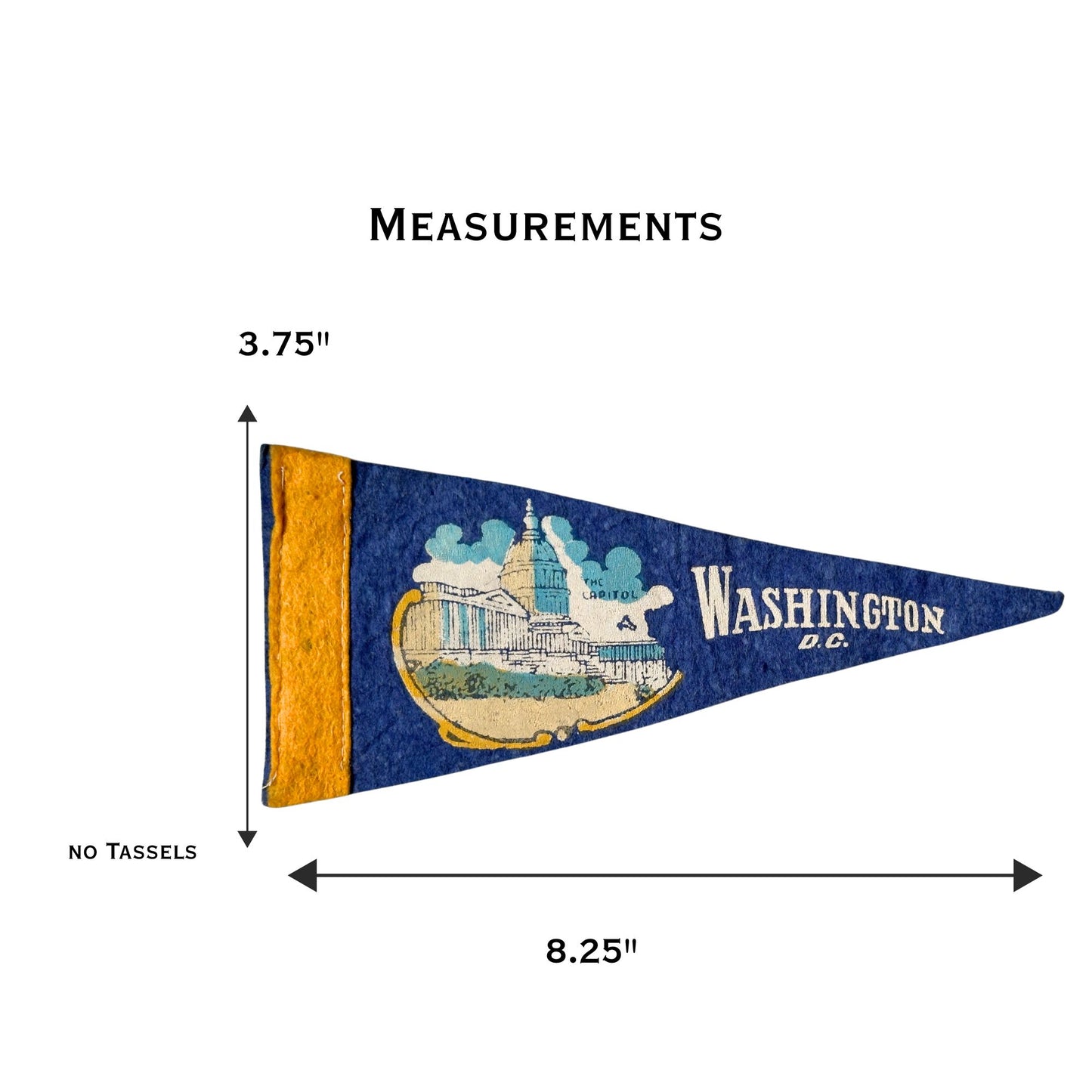 DC Washington Capitol Small Vintage Pennant