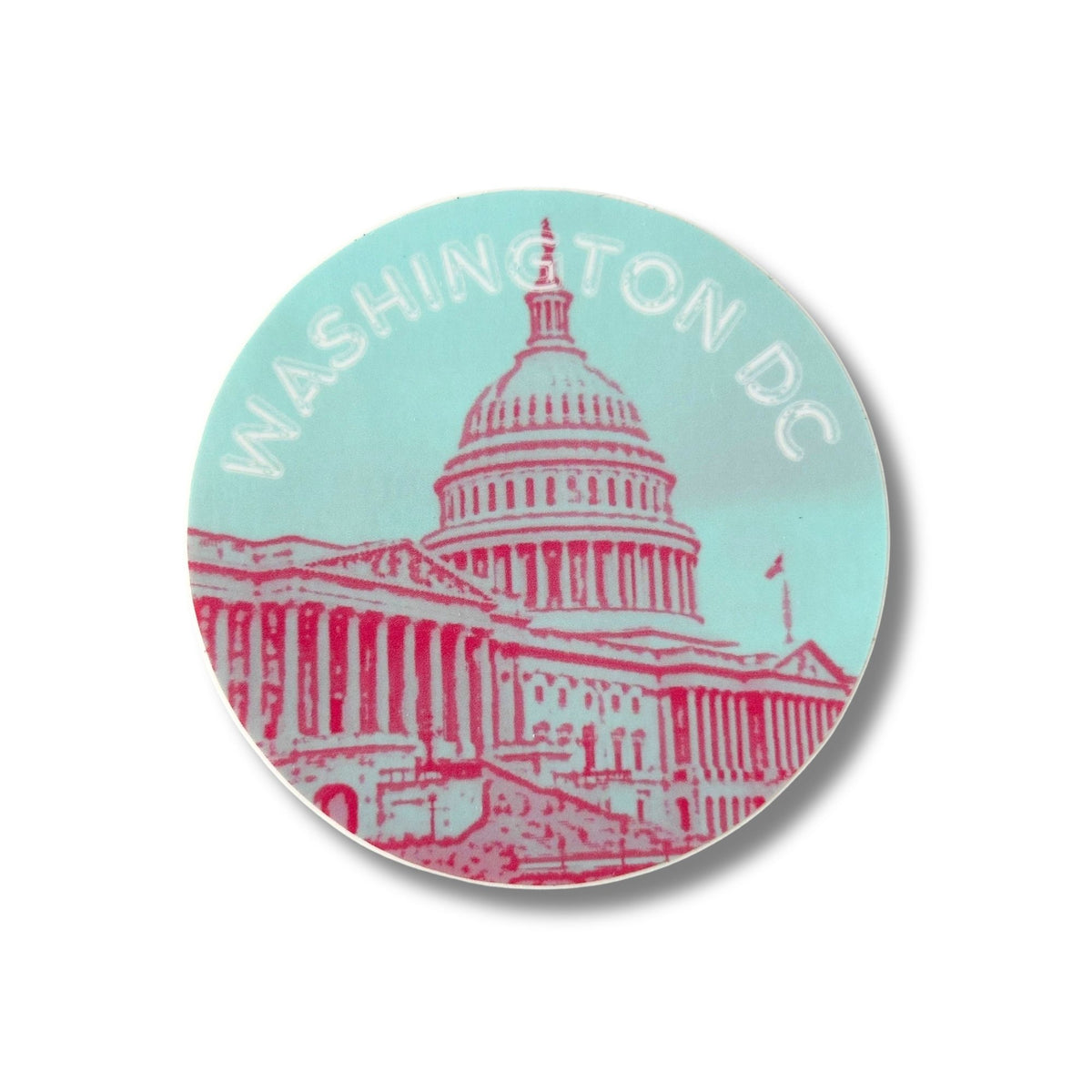 DC Washington Capitol Weatherproof Sticker